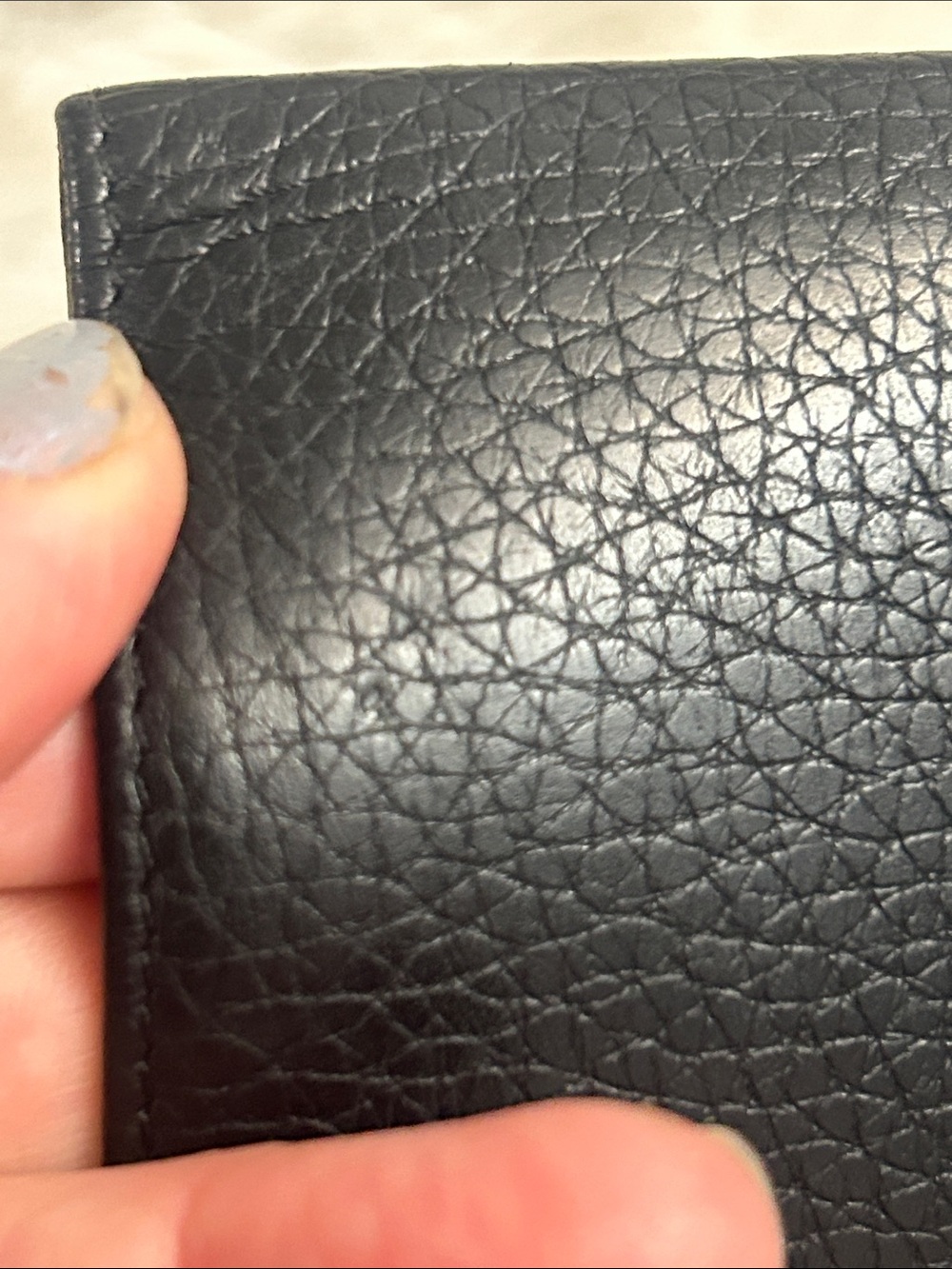 Furla black pebbled leather passport holder GUC Unisex - Picture 11 of 11